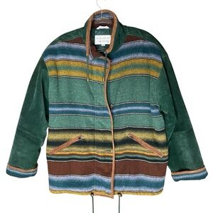 Brandon Thomas Men’s Vintage Suede Leather and Wool Jacket. Size Medium